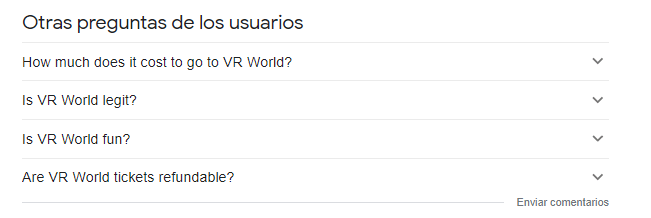 Conocer el tipo de preguntas que hacen los usuarios